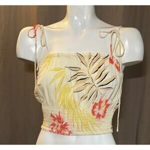 Billabong Simply Put Top Cami Crop Tank Size Small Thin Tie Shoulder Straps